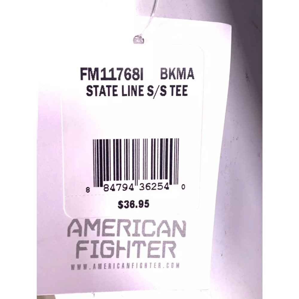 AMERICAN FIGHTER Men's T-Shirt S/S STATE LINE TEE - Picture 9 of 12